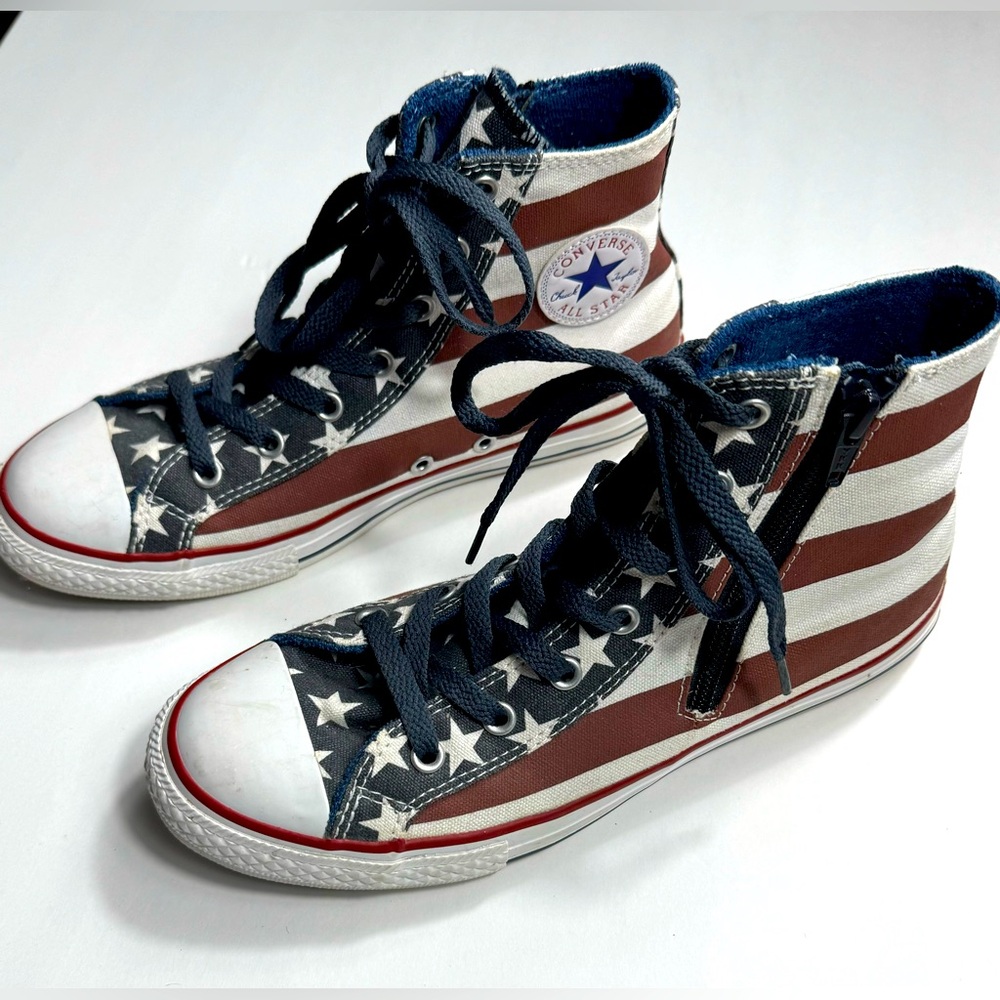 Converse All Star Chuck Taylor American Flag shoes. #641255C